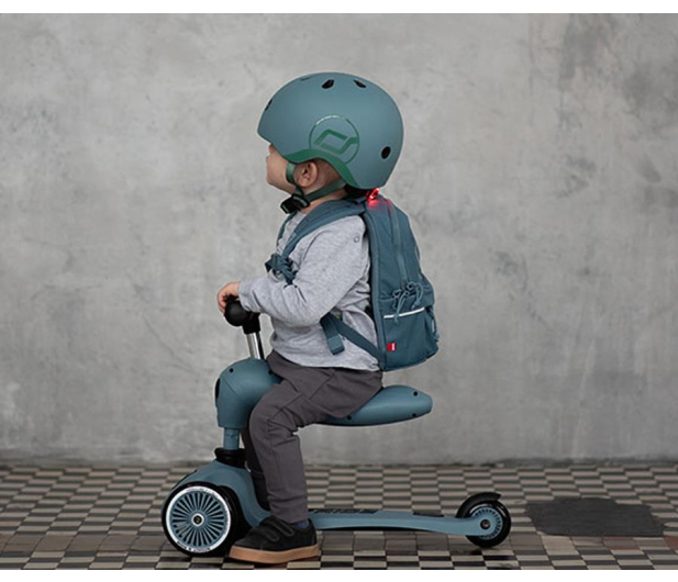 Scoot & Ride Kask Ochronny XXS-S dla dzieci 1-5 lat Steel - 580280 - zdjęcie 6